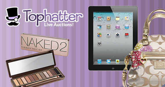 TopHatter Live Auctions: Free $10 Credit