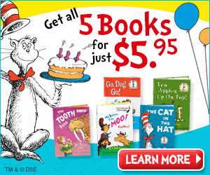 Celebrate Dr. Seuss' Birthday! FIVE Dr. Seuss Books & a FREE Gift now $5.95 Shipped!