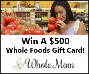 gift whole foods card giveaway ends earning side sweepstakes mom