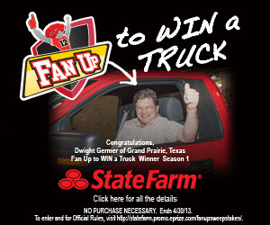 TEXAS Sweeps Fan Up (win a 2013 F-150)