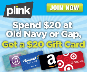 Plink: Spend $20 get $20 Old Navy or Gap