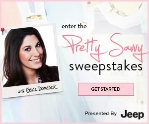 Enter the Jeep Pretty Savvy  Sweepstakes today! 